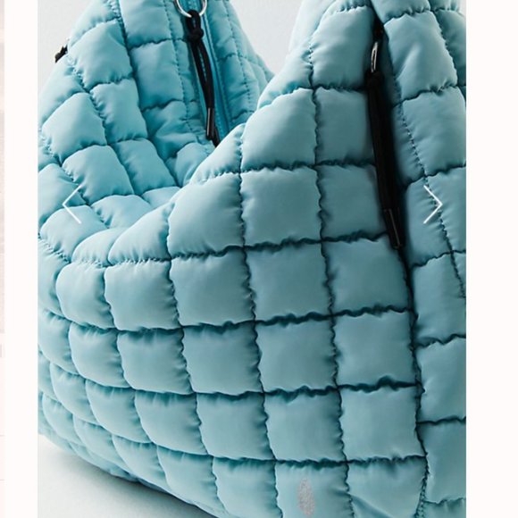 Free People FP Movement Quilted Carryall Bag Sky Blue 💙  Factory Sealed - Picture 2 of 8